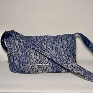 Acne Studios Blue Textured Crossbody Bag